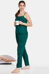 Zivame Bridal Trousseau Rayon Pyjama Set - Evergreen — thumbnail 4