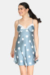 Zivame Hugged Fit Babydoll With Removable Cookie - Grey — thumbnail 1