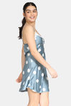Zivame Hugged Fit Babydoll With Removable Cookie - Grey — thumbnail 2