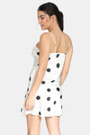 Zivame Hugged Fit Babydoll With Removable Cookie - White — thumbnail 3