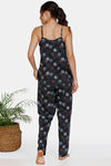 Zivame In Rhythm Cotton Pyjama Set - Grey — thumbnail 3