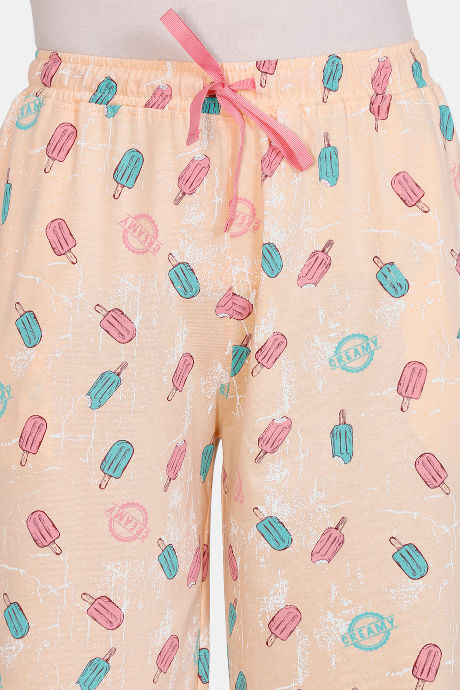 Zivame Sweet Treats Cotton Capri - Orange — image 5