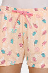 Zivame Sweet Treats Cotton Shorts - Orange — thumbnail 5