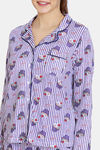 Zivame Sweet Treats Cotton Pyjama Set - Purple — thumbnail 5