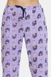 Zivame Sweet Treats Cotton Pyjama Set - Purple — thumbnail 6