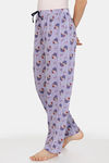 Zivame Sweet Treats Cotton Pyjama - Purple — thumbnail 2