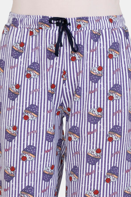 Zivame Sweet Treats Cotton Shorts - Purple — image 5