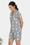 Zivame Three Musketeers Cotton Shorts Set - Grey — thumbnail 2