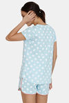 Zivame Three Musketeers Cotton Shorts Set - Blue — thumbnail 3