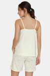 Zivame Three Musketeers Cotton Shorts Set - Yellow — thumbnail 3