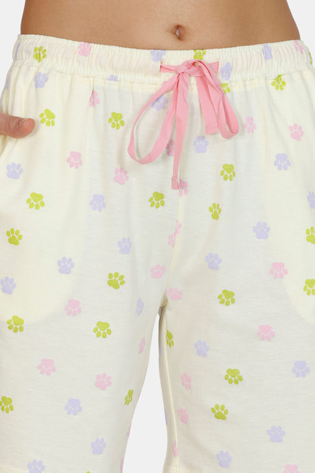 Zivame Three Musketeers Cotton Shorts Set - Yellow — image 6