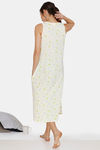 Zivame Three Musketeers Cotton Mid Length Nightdress - Yellow — thumbnail 3