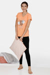 Zivame Crazy Farm Cotton Top - Orange — thumbnail 4