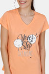 Zivame Crazy Farm Cotton Top - Orange — thumbnail 5