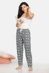 Zivame Doodle Cotton Pyjama - Gargoyle — thumbnail 4