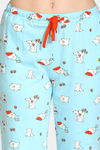 Zivame Pretty Pigs Cotton Pyjama Set - Plume — thumbnail 6