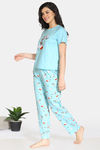 Zivame Pretty Pigs Cotton Pyjama Set - Plume — thumbnail 2