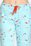Zivame Pretty Pigs Cotton Pyjama Set - Plume — thumbnail 6