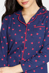 Zivame Pretty Pigs Cotton Pyjama Set - Navy Blue — thumbnail 5