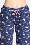 Zivame Barnyard Cotton Pyjama Set - Navy Blue — thumbnail 6