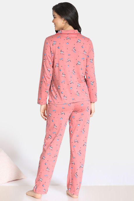 Zivame Barnyard Cotton Pyjama Set - Pink — image 3