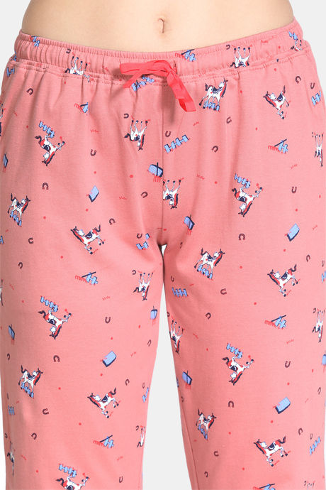 Zivame Barnyard Cotton Pyjama Set - Pink — image 6
