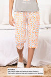 Zivame Sleep Assorted Capri - Orange — thumbnail 1