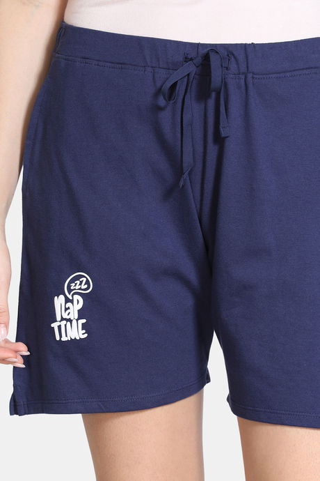 Zivame Sleep Assorted Shorts - Blue — image 4