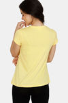 Zivame Queen Bee Poly Cotton Top - Yellow — thumbnail 3