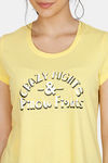 Zivame Queen Bee Poly Cotton Top - Yellow — thumbnail 5