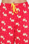 Zivame Crazy Farm Cotton Pyjama Set - Red — thumbnail 6