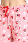 Zivame Barnyard Knit Cotton Pyjama Set - Pink — thumbnail 6