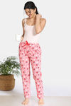 Zivame Barnyard Cotton Pyjama - Flamingo — thumbnail 4