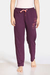 Zivame Sleepy Owl Cotton Pyjama - Purple — thumbnail 1