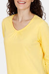 Zivame Sweet Treats Cotton Pyjama Set - Yellow — thumbnail 5