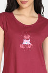 Zivame Pretty Pigs Cotton Capri Set - Rhododendron — thumbnail 5