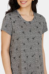 Zivame Crazy Farm Antiviral Finish Cotton Mid Length Nightdress - High Rise — thumbnail 5