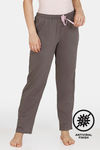 Zivame Queen Bee Antiviral Finish Cotton Pyjama - Grey — thumbnail 1