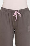 Zivame Queen Bee Antiviral Finish Cotton Pyjama - Grey — thumbnail 5