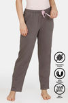 Zivame Queen Bee Antiviral Finish Cotton Pyjama - Grey — thumbnail 6