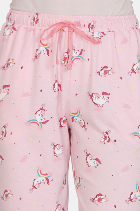 Zivame Crazy Farm Cotton Pyjama - Pink — image 5