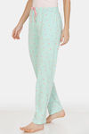 Zivame Unicorn Print Cotton Pyjama - Green — thumbnail 2