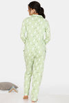 Zivame Paws Knit Cotton Pyjama Set - Green — thumbnail 3