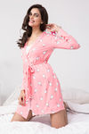 Zivame Candyland Butter-Soft Poly Knit Short Length Robe - Pink — thumbnail 2
