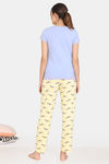 Zivame My Besties Cotton Pyjama Set - Pastel Yellow — thumbnail 3