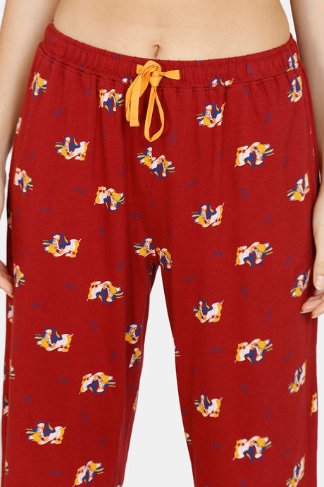 Zivame My Besties Cotton Pyjama Set - Sundried Tomato — image 6
