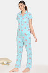 Zivame My Besties Cotton Pyjama Set - Plume — thumbnail 2