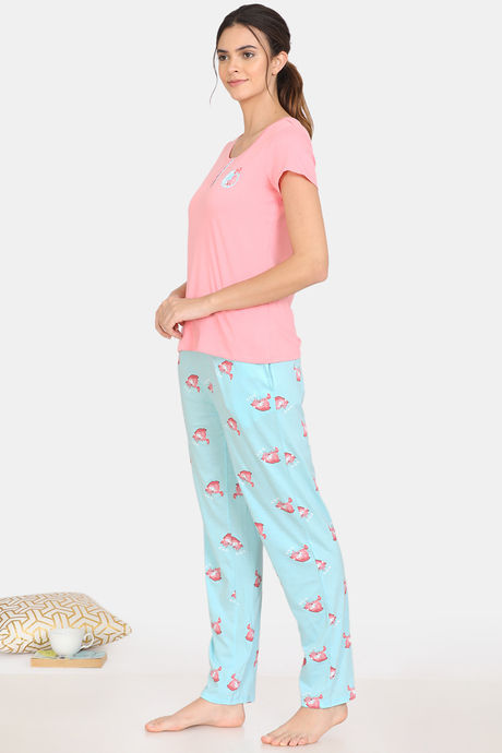 Zivame My Besties Cotton Pyjama Set - Plume — image 2
