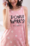 Zivame Candyland Knit Cotton Knee Length Nightdress - Pink N Print — thumbnail 4