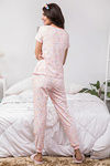 Zivame Candyland Knit Cotton Top N Pyjama Set- Pink N Print — thumbnail 4